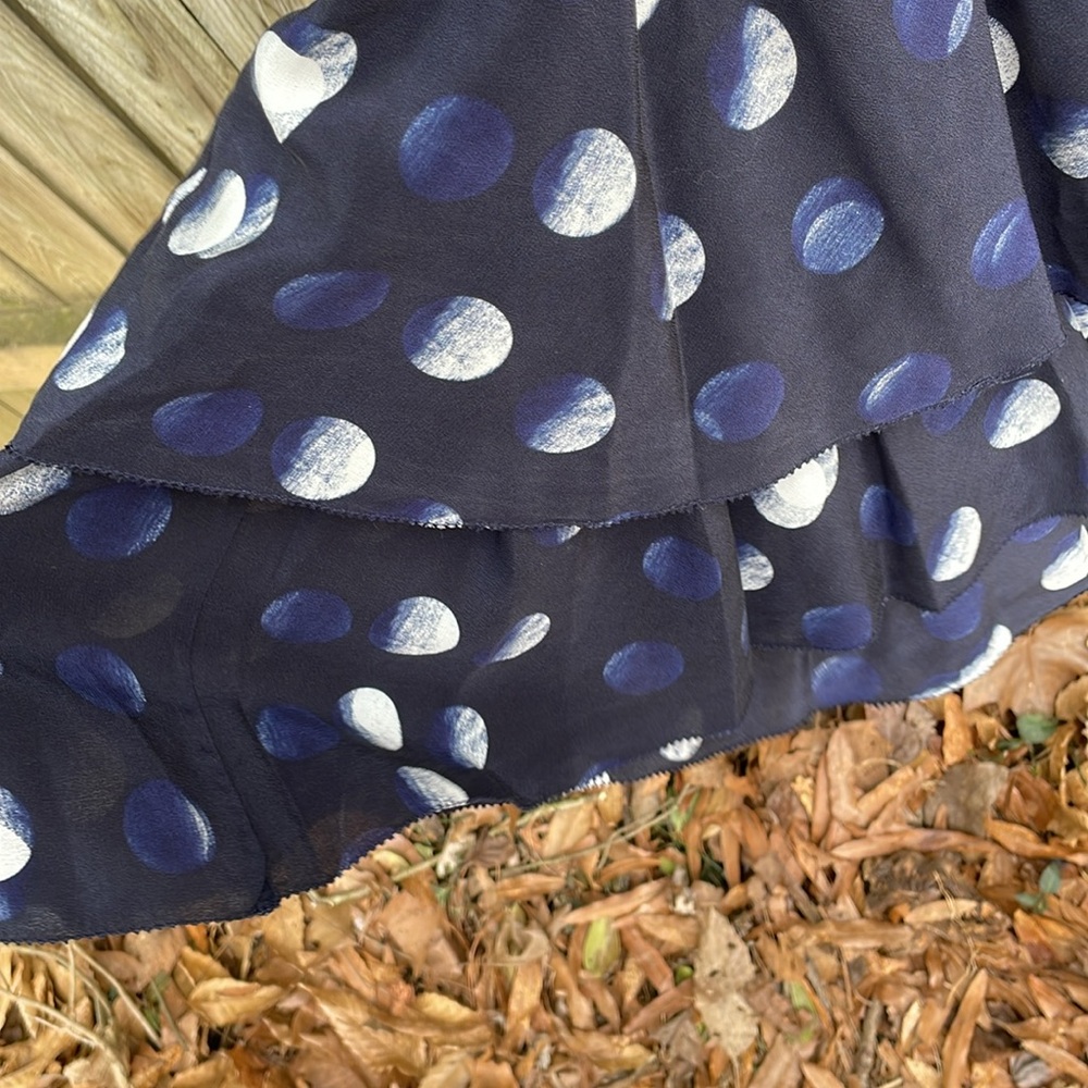 Zadig & Voltaire Rooka Dot Mini Silk Dress washable Marine XS - Picture 15 of 16